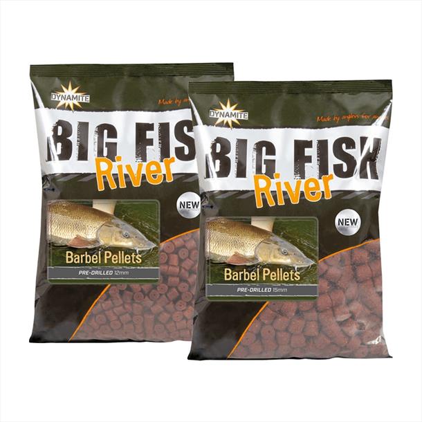 Dynamite Baits Big Fish River Barbel Pre-Drilled Pellets